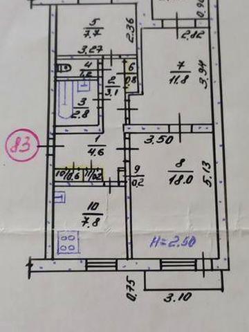 Продам 3к.квартиру, чешка