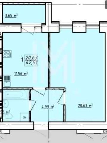 Продам 1 к. квартиру 43 м2 ЖК Левада Заливная метро Гагарина Аэрокосмический ЖК Левада-2