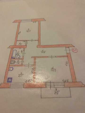Продам 2 кімнатну квартиру на мр 3