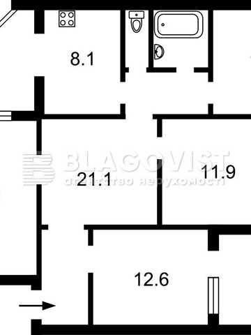 Продам  4-х кімн.квартиру Ревуцького, 7   102.6кв.м  ст.М"Харківська"