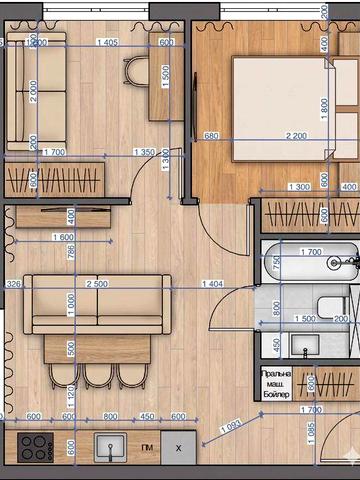 2-кімн квартира 45,5 м² у Білогородці 20 хв до метро. ЖК з ліфтом. Від забудовника. Без комісії. Розтермінування до 18 місяців