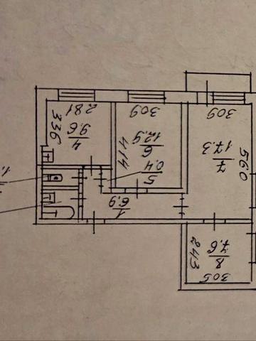Продам 3х комн квартира пр. Слобожанский, Калиновая. 33500 ус.ед.