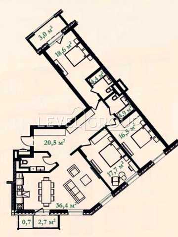 Продаж 3-кімнатної квартири в ЖК Illinsky House, вул. Набережно-Хрещатицька, 21/ Борисоглібська/ Поділ ЖК Illinsky House