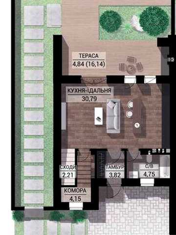 Таунхаус 130м2|Преміальне Family Park Residence|Центральні комунікації