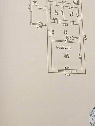 На 17 кварталі зупинка Інтернат за маркетом 33 метра2  Продаж  будиночок 50 м2 на дві кімнати з санвузлом і газом Діюча плитка для дрів Ділянка 16 сот