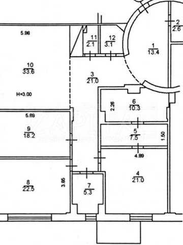 Продаж квартири Арт Холл, Золотые Ворота, 4 комнаты, видовая, под чистовую, 165 м2 ЖК Арт Холл