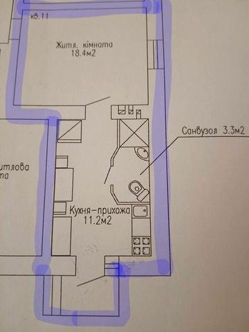 Продається 1 кімнатна квартира. Центр міста.
