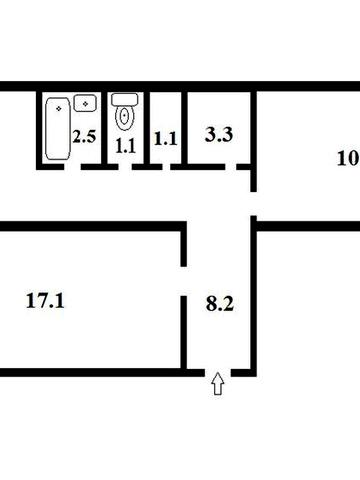 Продаж 2кім. квартири, вул. Олександра  Архипенка  3А
