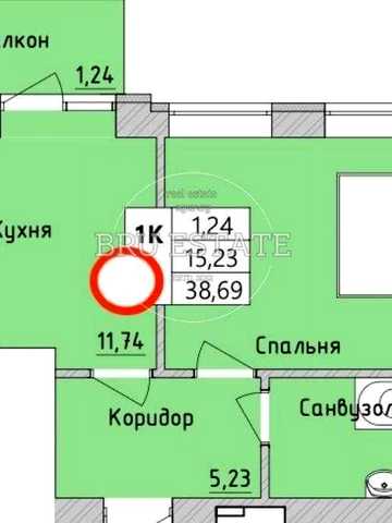 Продаж 1к квартири 38. 7 кв.м газ ЖК Бургундія Ірпінь жк Бургундія