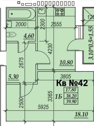 ІНВЕСТУЙ В МАЙБУТНЄ! 1-кімнатна квартира 39.9м² біля парку Перемоги ЖК ParkSide