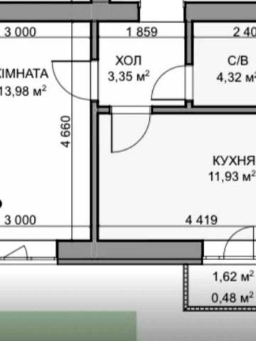 Продаж однокімнатної квартири 34м². ЖК Англія ЖК нова Англія