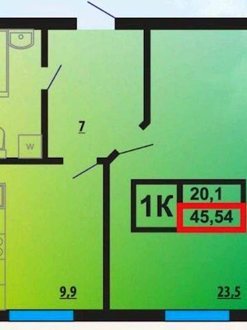 1 ком. кв 46м2 ЖК ЛесSky. Программы! Рассрочка ! Без комиссии !  38760$ ЖК ЛесSky