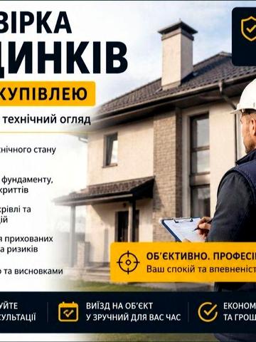 Експертна перевірка будинку перед купівлею | Інженер-будівельник