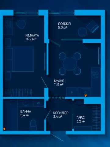Продаж однокімнатної квартири в новому ЖК Dreamland ЖК Dreamland