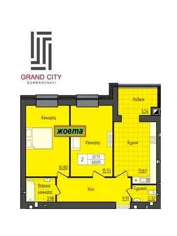 Житомир ЖК GRAND CITY Домбровський 2 кімнатна квартира (будинок зданий) ЖК GRAND CITY Домбровський