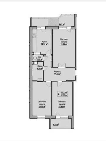 3-кімнатна квартира 100 м² | Центр Черкас | Новий ремонт | Будинок 2023 | 2 поверх | EcoFlow