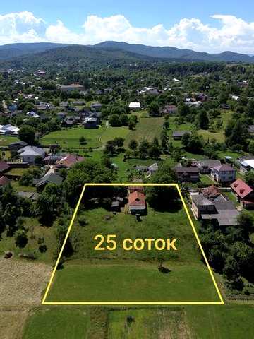 Продаж старої гуцульської хати та земельної ділянки 25 сот. під будівництво в Карпатах с. ПІстинь центральна частина села Без комісії! Неподалік річка