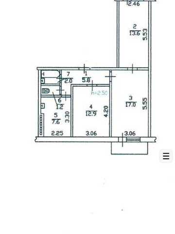 Продам реальну 3-кімнатну квартиру 62,8 м² на вул. Янтарна  / Калинова / Лівий берег Дніпра
