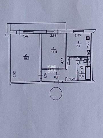 Продам 2-к квартиру 51м2. вул. Лукяненка Левка, 29А. 76000 $