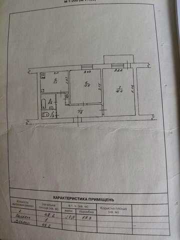 Квартира продаж 2 кімнатна, 48 кв.м.