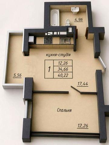Продаж квартири поруч з центром (вул. Галицька)