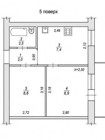 Продаж 1-кімнатної квартири р-н Чайки 32 900 $