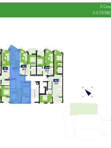 Продаж 3к квартири у зданому будинку Zelena 111 ЖК Zelena 111