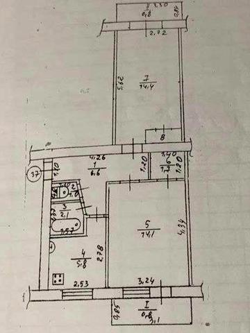 Продається 2х кімнатна квартира, смт. Гончарівське, Чернігівська обл.