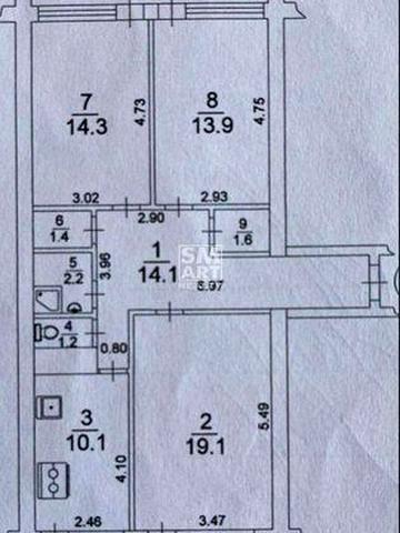 Продам 3-кімнатну біля метро "Палац Україна", вул. В.Тютюнника, 22-26