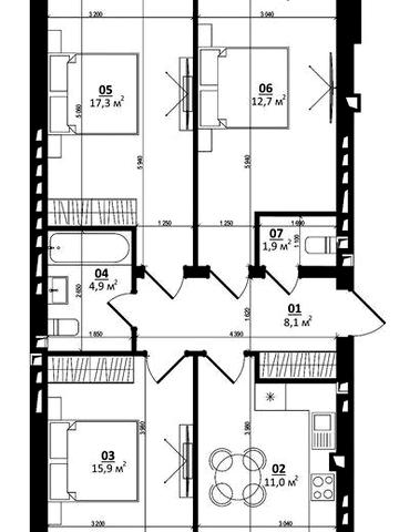 Продаж 3-кімнаттному в сучасному ЖК, в центрі Білогородки ЖК CENTER