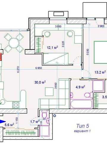 Продаж квартири 70м2 у парку  в жк. FOREST HILL. ЖК FOREST HILL