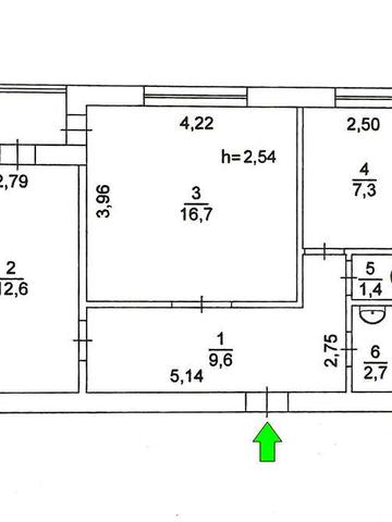 Продаж 2 кімн. квартири 54м2 Харківське шосе 55 - (цегляний буд - газ)