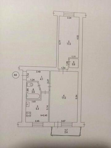 Продам 2-кімнатну квартиру в центрі м. Гребінка, вул. Миру