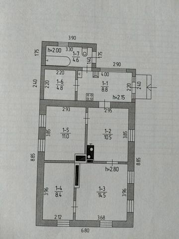 Продаж цегляного будинку 62.6 кв.м. від ВЛАСНИКА  в селищі міського типу Семенівка Полтавськаої області Кременчуцького району