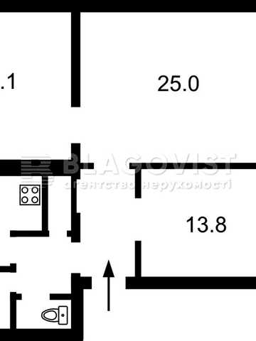 Продаж квартири (85,7м2) вул. Бульварно-Кудрявська (Воровського), 31а Фасад Центр