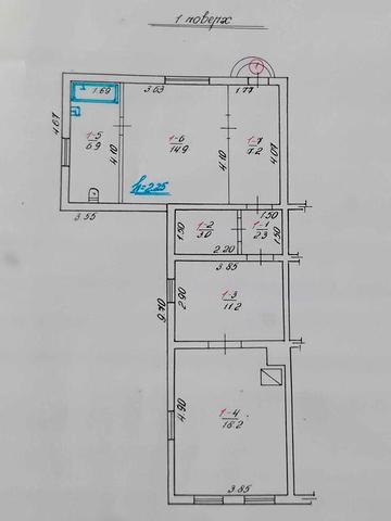 Квартира в 3-квартирному будинку в Лопатин (Львівська обл)