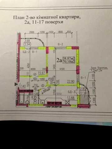 Продається  2 кімнатна квартира, Митницька 42 (Благовісна 210), Центр. ЖК Благовестная 210