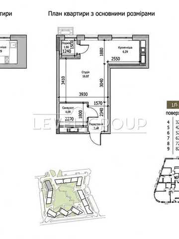 1к квартира 31,63 м2| ЖК Lucky Land | Без ремонту | Лоджія| Лавіна | Берковець ЖК Lucky Land