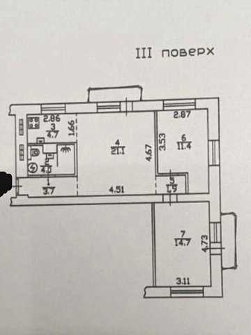 Продаж 2-кімнатної квартири 65,2 м2 просп. Голосіївський, 84/ метро