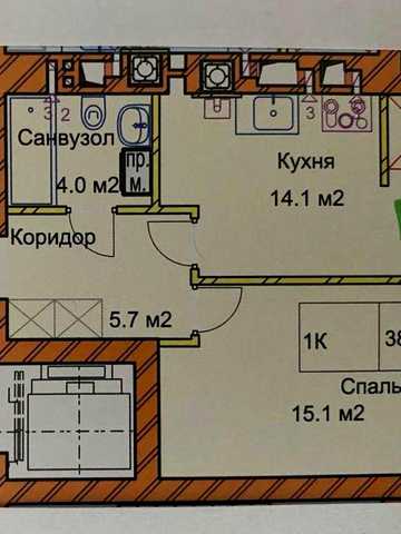 Продам 1 кімнатну квартиру біля Щасливого. Новобудова ЖК Панорама де Люкс