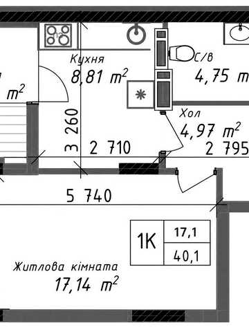 Продам 1-кімнатну квартиру 40,1 м² у ЖК ODESA CITY — новобудова ЖК Odesa City