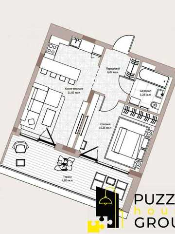 Продаж видової 1к квартири з терасою ЖК Park Lake City (2.2 Vita) ЖК Park Lake City