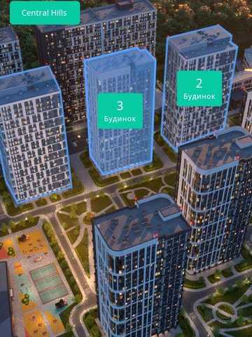 Однокімнатна квартира ЖК Central Hills (Централ Хілс) ЖК Central Hills
