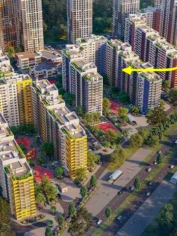 2-к квартира в ЖК Чаривне мисто, 65м, 3 дом, 12 этаж. Бориспольская 18 ЖК Чаривне мисто