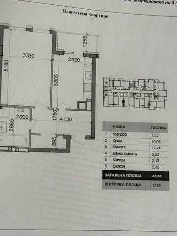 Продаж квартири Ходосівка ЖК BASA CITY 43,16кв ЖК BASA CITY
