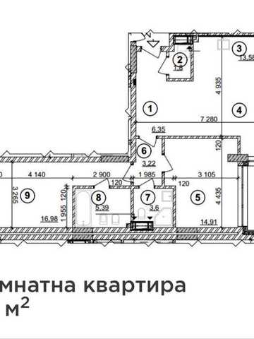 Продам 3-кімн. квартиру в ЖК Crystal Park Tower Берестейський пр. 43 ЖК Crystal Park Tower