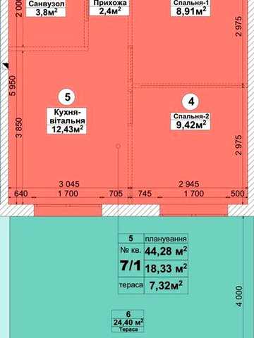 Квартира з терасою 27 м.кв газ ЖК Sanville Park, Святопетрівське ЖК Sanville park