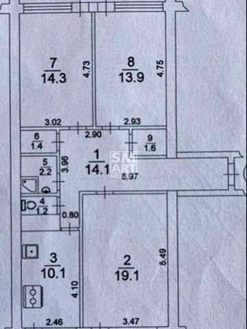 Без комісії! Продам 3-кімнатну біля метро "Палац Україна", вул. В.Тютю
