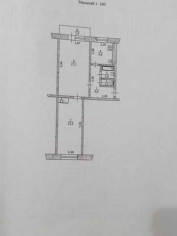 Продам  2х комнатную квартиру
