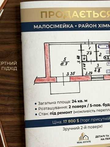 Продаж 1-но кімнатноі (малосімейка)